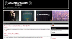 Desktop Screenshot of megaforcerecords.com